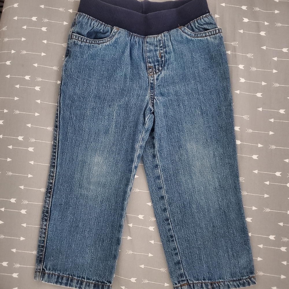 Toddler 2T boys jeans with stretchable waistband